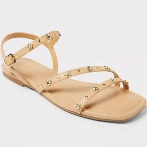 Universal Thread Women's Florence Embellished Ankle Strap Sandals Various Sizes